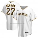 Camiseta Beisbol Hombre Pittsburgh Pirates Kevin Newman Primera Replica Blanco