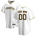 Camiseta Beisbol Hombre Pittsburgh Pirates Primera Replica Personalizada Blanco