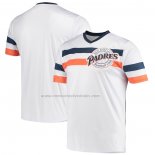 Camiseta Beisbol Hombre San Diego Padres Cooperstown Collection V-Neck Blanco