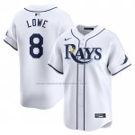 Camiseta Beisbol Hombre Tampa Bay Rays Brandon Lowe Primera Limited Blanco