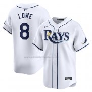 Camiseta Beisbol Hombre Tampa Bay Rays Brandon Lowe Primera Limited Blanco