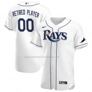 Camiseta Beisbol Hombre Tampa Bay Rays Pick-A-Player Retired Roster Primera Autentico Blanco