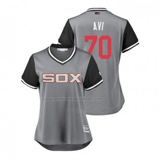 Camiseta Beisbol Mujer Chicago White Sox Luis Avilan 2018 LLWS Players Weekend Avi Gris