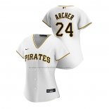 Camiseta Beisbol Mujer Pittsburgh Pirates Chris Archer Replica Primera 2020 Blanco