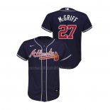 Camiseta Beisbol Nino Atlanta Braves Fred Mcgriff Replica Alterno Azul