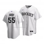 Camiseta Beisbol Nino Colorado Rockies Jon Gris Replica Primera 2020 Blanco