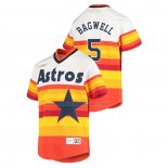 Camiseta Beisbol Nino Houston Astros Jeff Bagwell Cooperstown Collection Primera Blanco Naranja