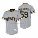 Camiseta Beisbol Nino Pittsburgh Pirates Joe Musgrove Cooperstown Collection Road Gris Camiseta Beisbol Nino Pittsburgh Pirates Joe Musgrove Cooperstown Collection Road Gris