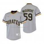 Camiseta Beisbol Nino Pittsburgh Pirates Joe Musgrove Cooperstown Collection Road Gris
