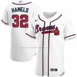 Camiseta Beisbol Hombre Atlanta Braves Cole Hamels Primera Autentico Blanco Camiseta Beisbol Hombre Atlanta Braves Cole Hamels Primera Autentico Blanco