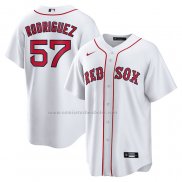 Camiseta Beisbol Hombre Boston Red Sox Joely Rodriguez Primera Replica Blanco