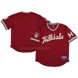 Camiseta Beisbol Hombre Hilldale Club Rings & Crwns Mesh Replica V-Neck Rojo