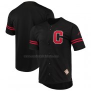 Camiseta Beisbol Hombre Indianapolis Clowns Button Down Negro