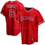 Camiseta Beisbol Hombre Los Angeles Angels Anthony Rendon Alterno Replica Rojo