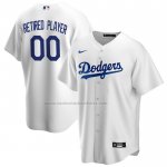 Camiseta Beisbol Hombre Los Angeles Dodgers Pick-A-Player Retired Roster Primera Replica Blanco Camiseta Beisbol Hombre Los Angeles Dodgers Pick-A-Player Retired Roster Primera Replica Blanco