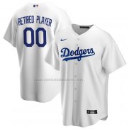 Camiseta Beisbol Hombre Los Angeles Dodgers Pick-A-Player Retired Roster Primera Replica Blanco
