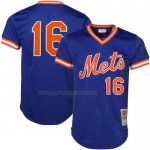 Camiseta Beisbol Hombre New York Mets Dwight Gooden Mitchell & Ness Cooperstown Mesh Batting Practice Azul Camiseta Beisbol Hombre New York Mets Dwight Gooden Mitchell & Ness Cooperstown Mesh Batting Practice Azul