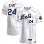 Camiseta Beisbol Hombre New York Mets Robinson Cano Primera Autentico Blanco