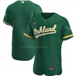 Camiseta Beisbol Hombre Oakland Athletics Autentico Verde
