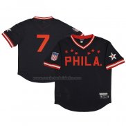 Camiseta Beisbol Hombre Philadelphia Stars 7 Rings & Crwns Mesh Replica V-Neck Negro