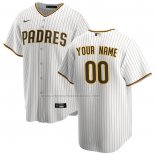 Camiseta Beisbol Hombre San Diego Padres Primera Replica Personalizada Blanco