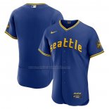 Camiseta Beisbol Hombre Seattle Mariners 2023 City Connect Autentico Azul