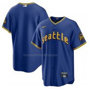 Camiseta Beisbol Hombre Seattle Mariners 2023 City Connect Replica Azul