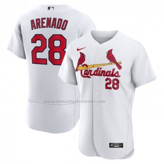 Camiseta Beisbol Hombre St. Louis Cardinals Primera Replica Blanco