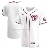 Camiseta Beisbol Hombre Washington Nationals Alterno Autentico Logo Blanco