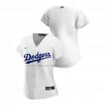 Camiseta Beisbol Mujer Los Angeles Dodgers Replica Primera 2020 Blanco