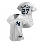 Camiseta Beisbol Mujer New York Yankees Giancarlo Stanton Replica Primera 2020 Blanco