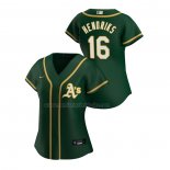 Camiseta Beisbol Mujer Oakland Athletics Liam Hendriks Replica Alterno 2020 Verde