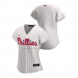 Camiseta Beisbol Mujer Philadelphia Phillies Replica Primera 2020 Blanco