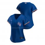 Camiseta Beisbol Mujer Texas Rangers Replica Alterno 2020 Azul