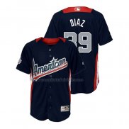 Camiseta Beisbol Nino All Star 2018 Edwin Diaz Primera Run Derby American League Azul