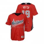 Camiseta Beisbol Nino All Star 2018 Joey Votto Primera Run Derby National League Rojo
