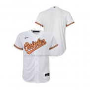 Camiseta Beisbol Nino Baltimore Orioles Replica Primera Blanco