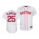 Camiseta Beisbol Nino Boston Red Sox Kevin Plawecki Replica 2021 Blanco