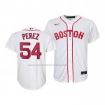 Camiseta Beisbol Nino Boston Red Sox Martin Perez Replica 2021 Blanco