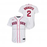 Camiseta Beisbol Nino Boston Red Sox Xander Bogaerts Replica Primera Blanco