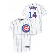 Camiseta Beisbol Nino Chicago Cubs Ernie Banks Replica Primera Blanco