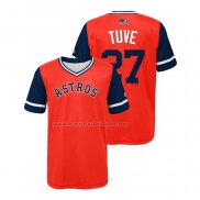 Camiseta Beisbol Nino Houston Astros Jose Altuve 2018 LLWS Players Weekend Tuve Orange