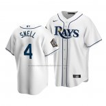 Camiseta Beisbol Nino Tampa Bay Rays Blake Snell Primera Replica 2020 Blanco
