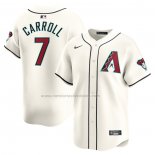 Camiseta Beisbol Hombre Arizona Diamondbacks Corbin Carroll Primera Limited Blanco