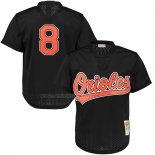 Camiseta Beisbol Hombre Baltimore Orioles Cal Ripken Jr. Mitchell & Ness Cooperstown Mesh Batting Practice Negro