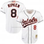 Camiseta Beisbol Hombre Baltimore Orioles Cal Ripken Mitchell & Ness Primera Autentico Blanco