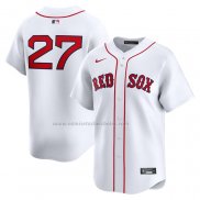 Camiseta Beisbol Hombre Boston Red Sox Carlton Fisk Primera Limited Blanco