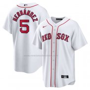 Camiseta Beisbol Hombre Boston Red Sox Enrique Hernandez Primera Replica Blanco