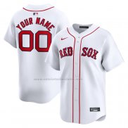 Camiseta Beisbol Hombre Boston Red Sox Primera Limited Personalizada Blanco
