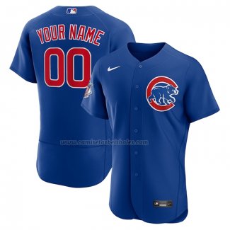 Camiseta Beisbol Hombre Chicago Cubs Alterno Autentico Personalizada Jersey